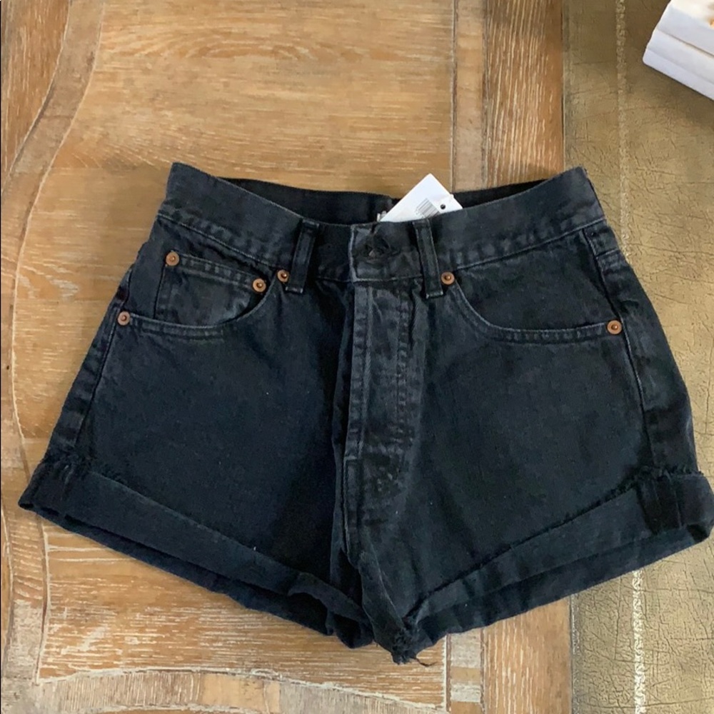 Black High waisted brandy Melville shorts
